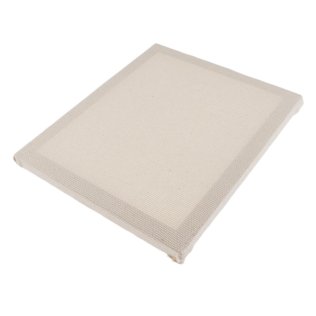 Cotton Monks Cloth with Wooden Frame Rug Hooking Punch Needling Aida