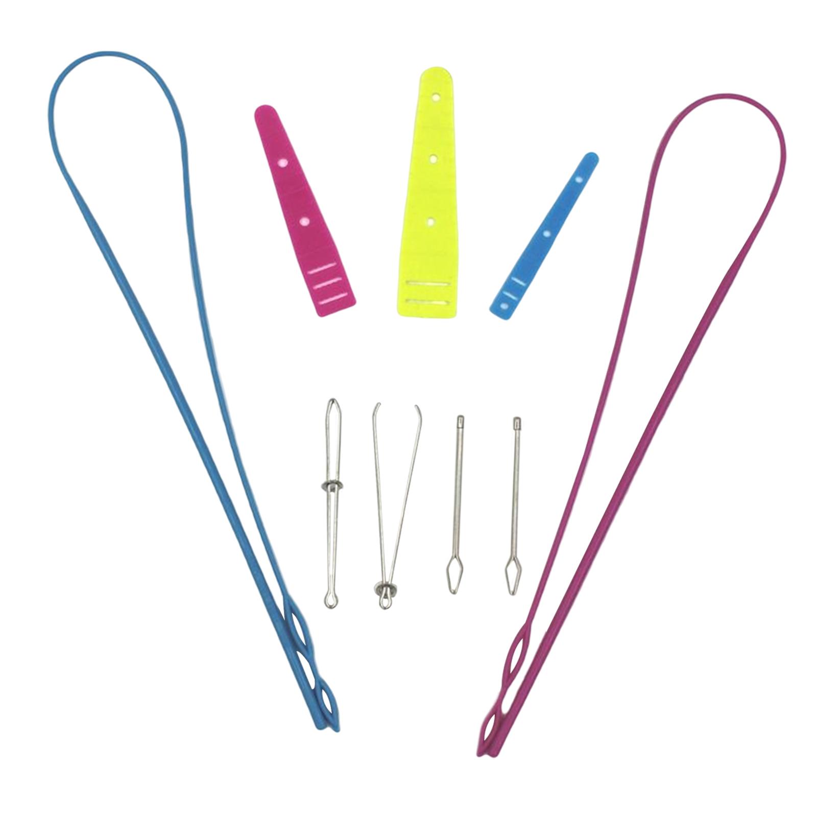 9 Pieces Drawstrings Threader Sewing Loop Turner Hook Elastic Glides Guides