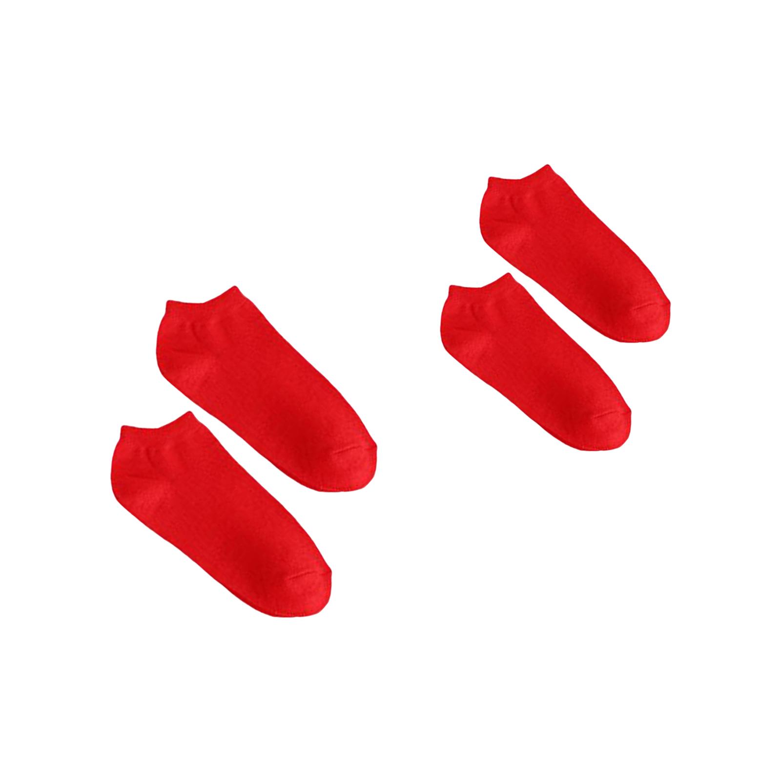 4xChinese New Year Red Socks Comfortable wearing Experience Accessory Women
