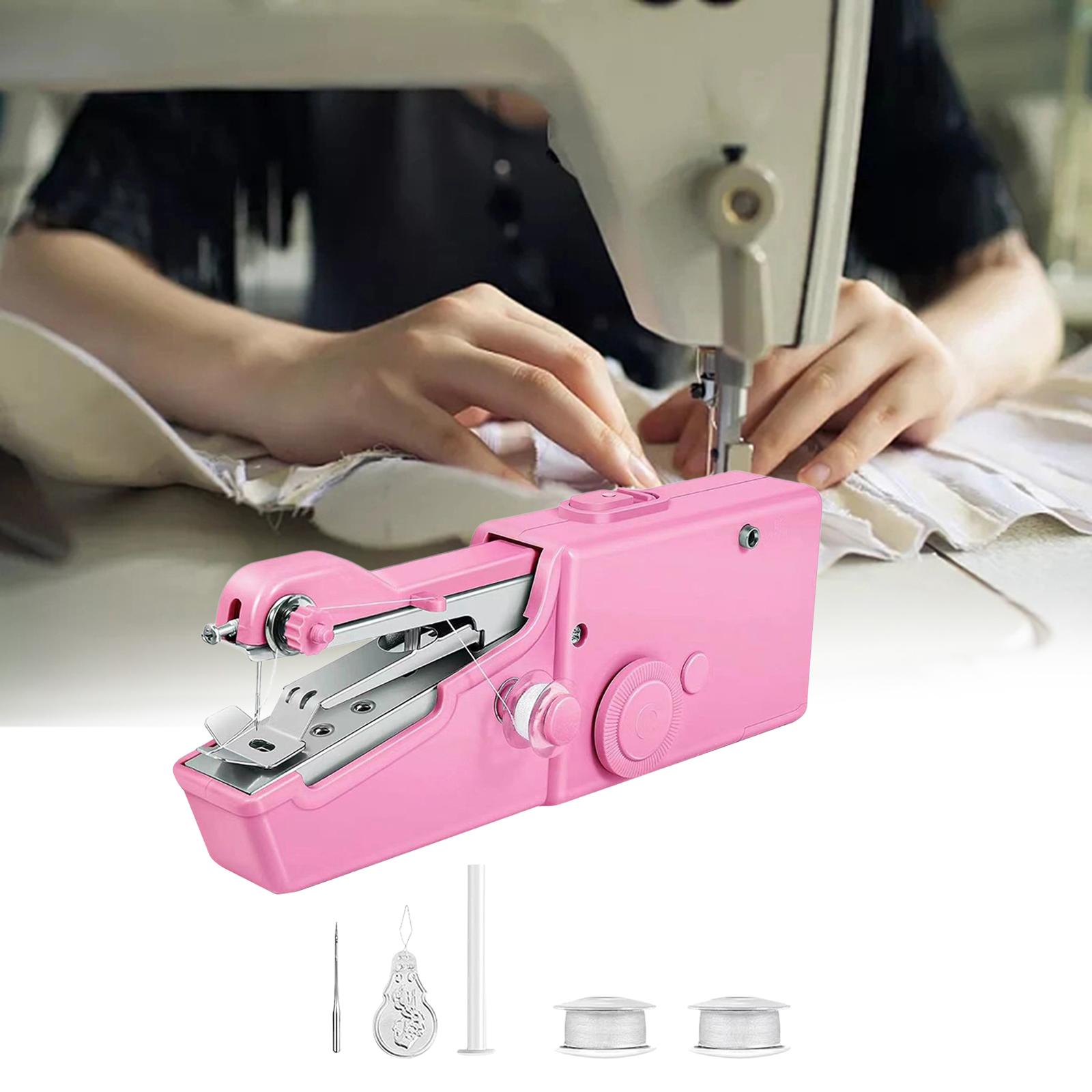 Handheld Sewing Machine Manual Sewing Machine Useful Electric Sewing Machine Pink