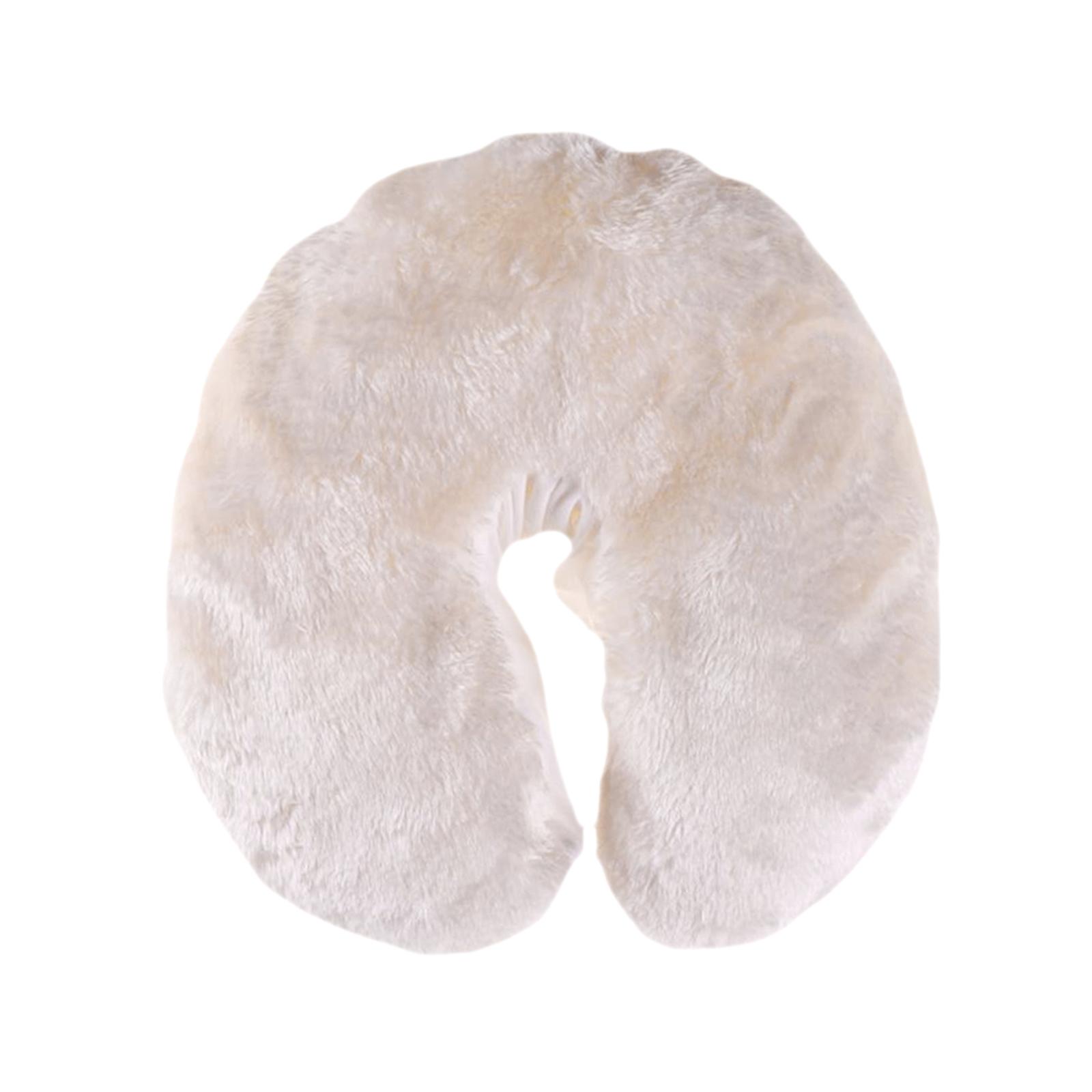 Washable Fleece Massage Table Bed Chair Headrest Face Cradle Pillow Cover