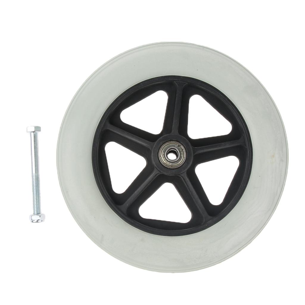 8" Polyurethane Wheelchair Replacement Front Wheel Wear Resistant Castor