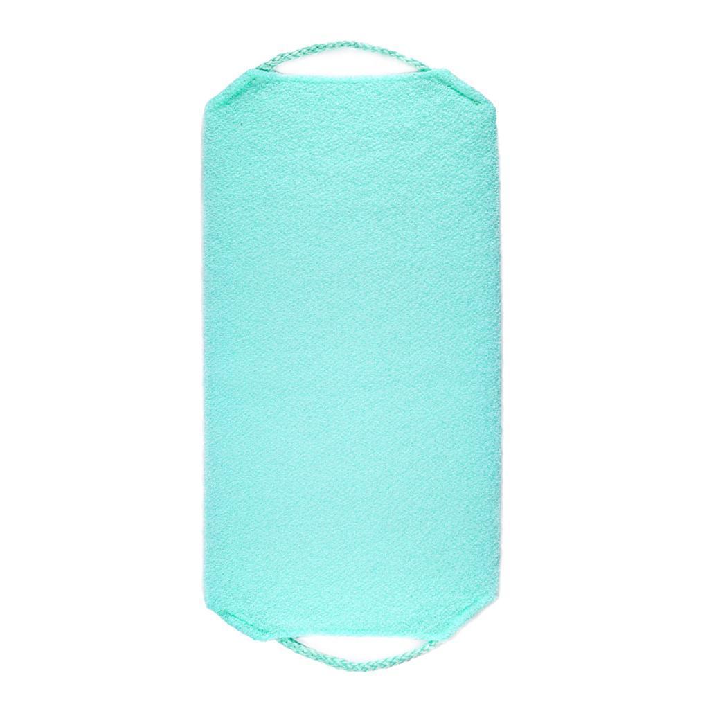 Long Shower Back Scrubber Strap Bath Body Exfoliating Cleaning Towel Blue