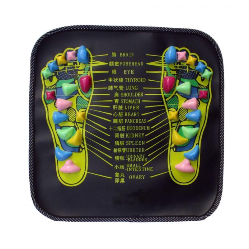 Foldable Reflexology Walk Stone Foot Walk Massager Mat 34x34cm