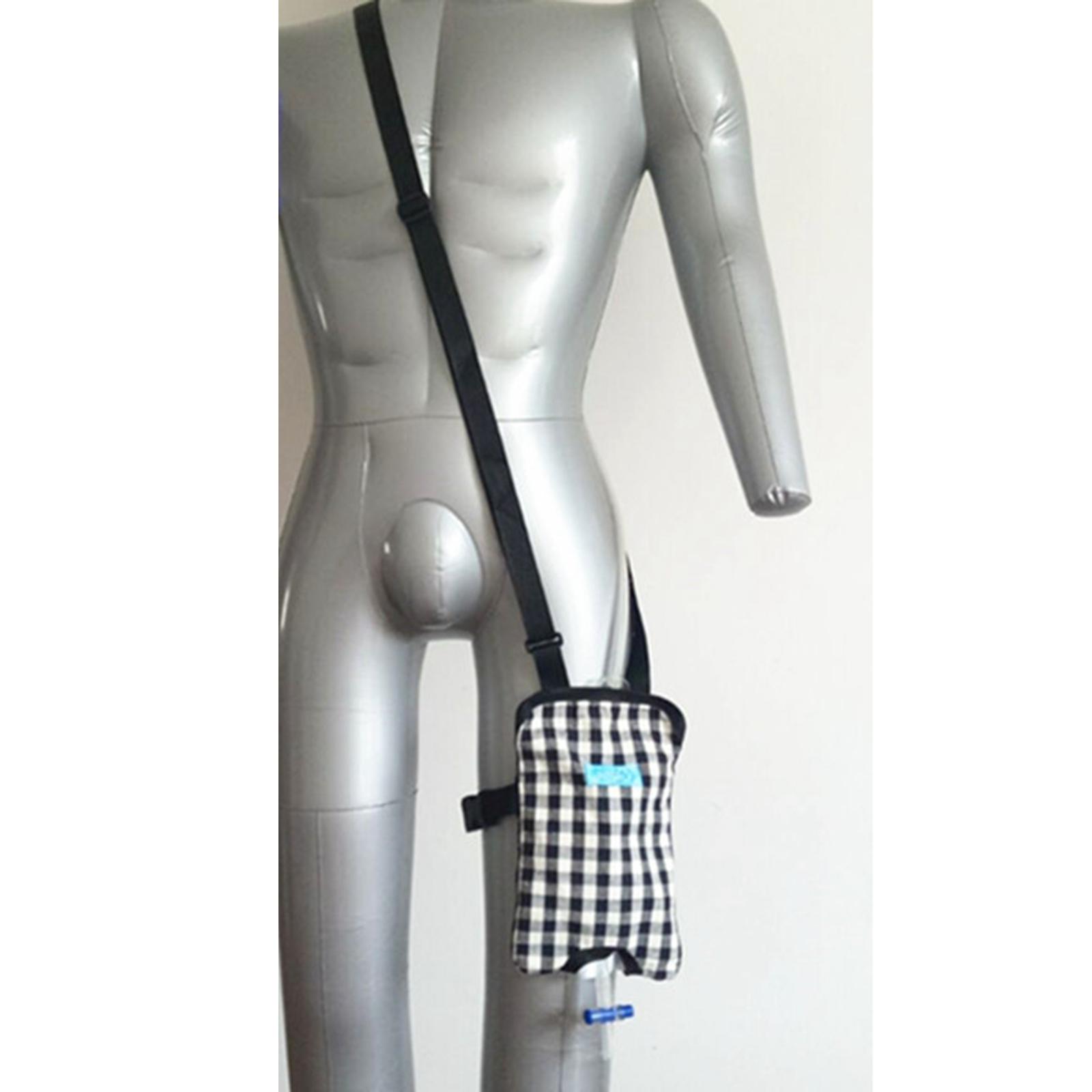 2xCatheter Bag Urinary Drainage Catheter Bag Cover Urine Bag Black