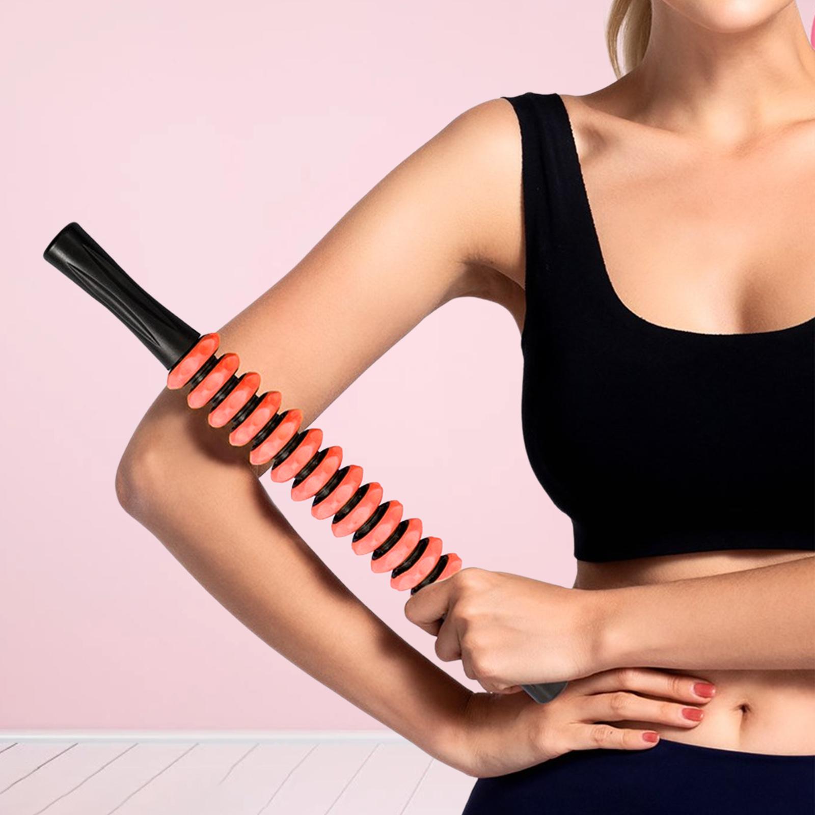 Body Massager Portable Comfortable Trainer Roller Stick for Home Yoga Travel orange