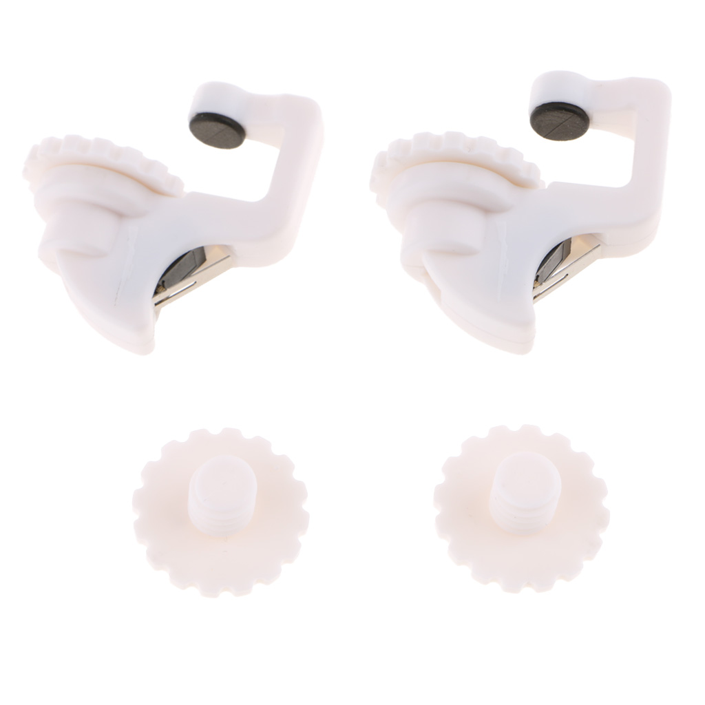 2 Pcs Gaming Trigger Button Smartphone Game Handle Grip Touch Artifact White