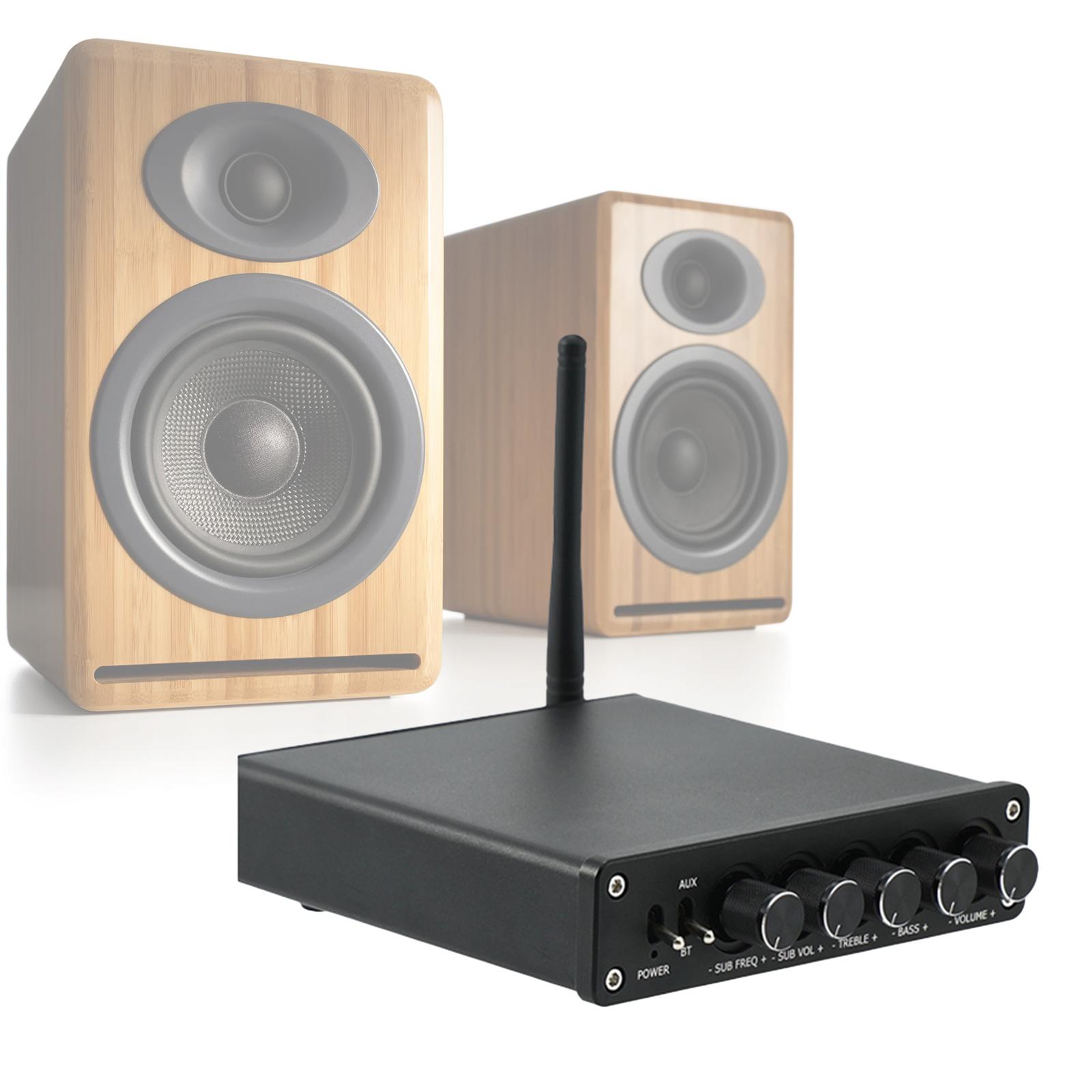 Home Audio Amplifier Speaker Selector 100W Stereo Receivers for Karaoke Home