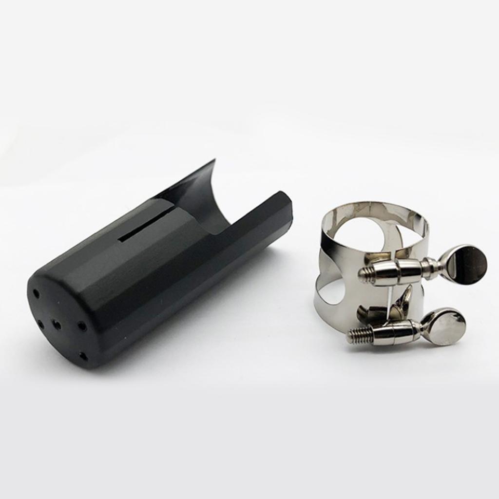 2xEb Clarinet Mouthpiece Cap and Nickel-plated Copper Ligature