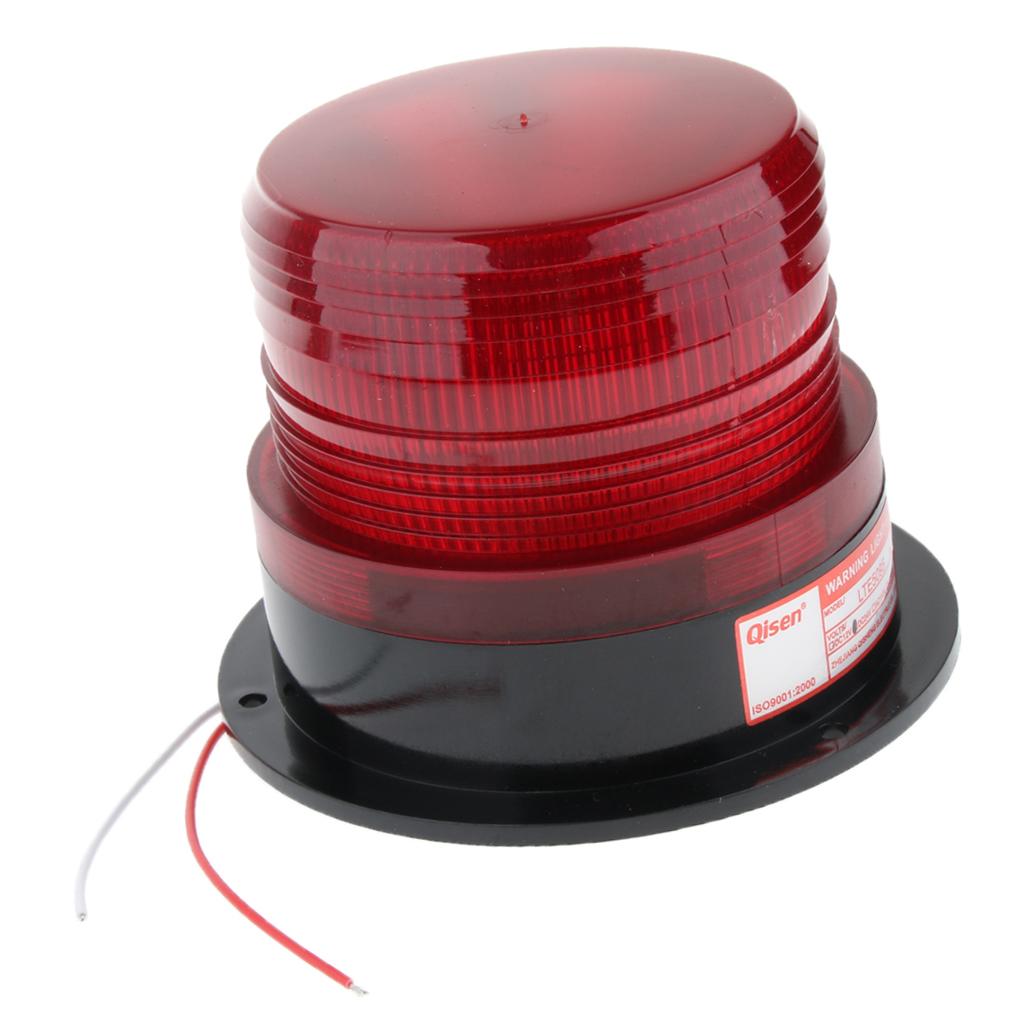 24V Emergency LED Flashing Strobe Signal Warning Light Lamp Beacon Red
