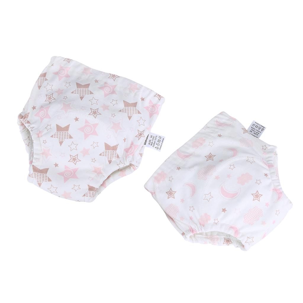 2xBaby Training Pants Diaper Cover Washable Underwear Star(for 8-11KG)