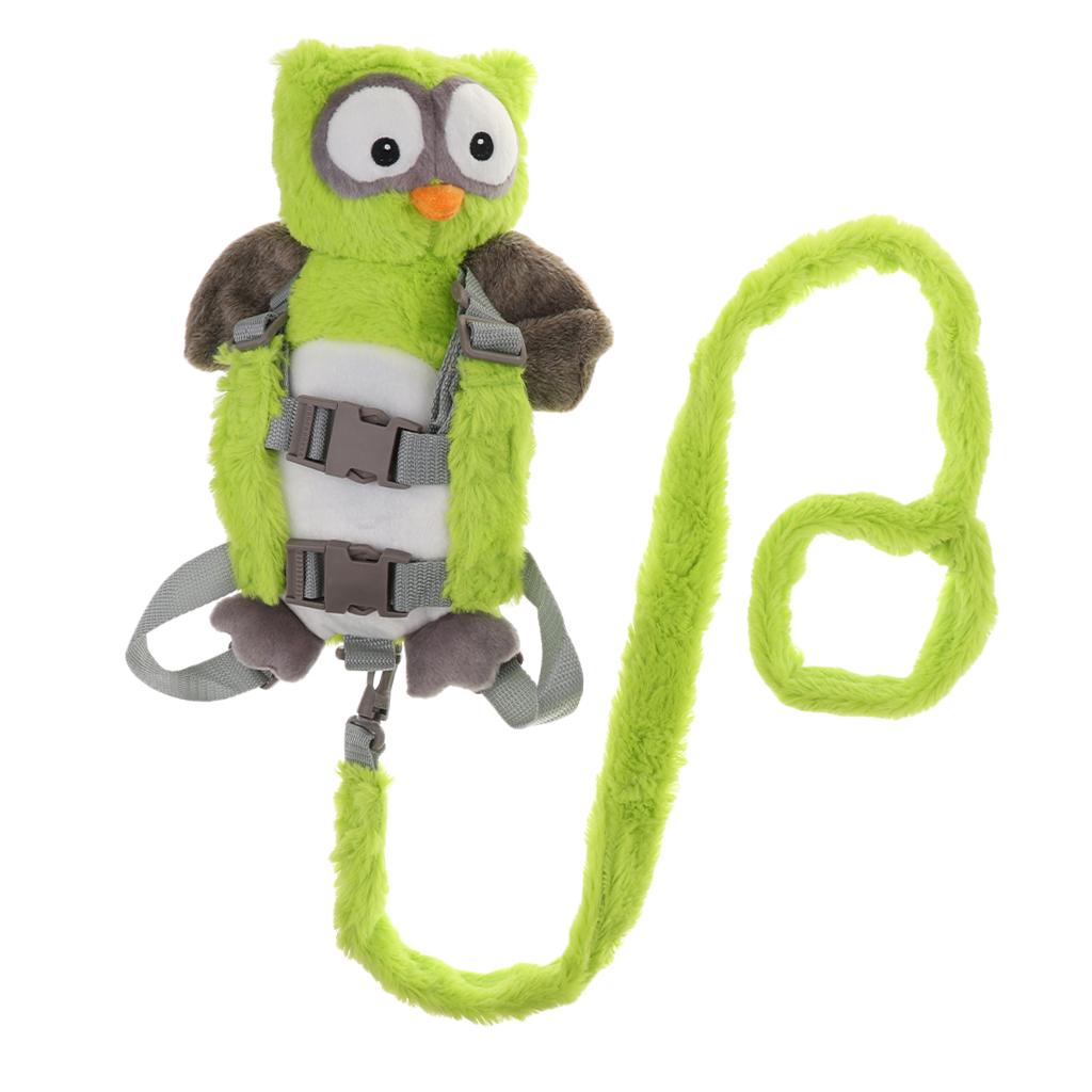 stuffed animal on a leash