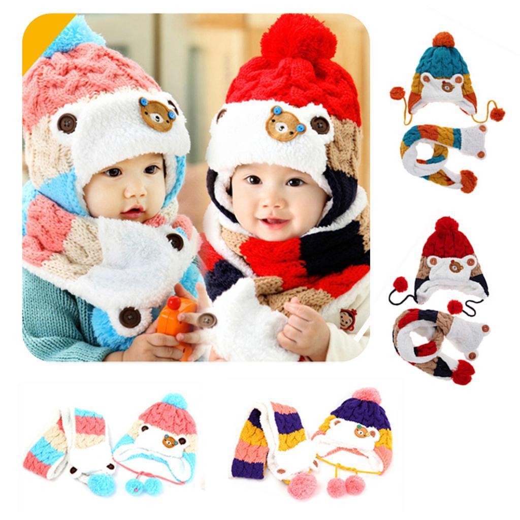 2 En 1 Bonnet Tour Du Cou Enfant Bebe Garcon Fille Cache Oreilles Chapeau Eur 11 28 Picclick Fr