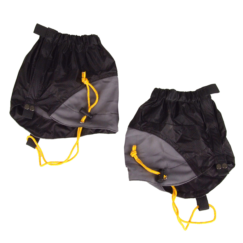 Outdoor Hiking Walking Climb Waterproof Gaiters Legging Leg Cover Black