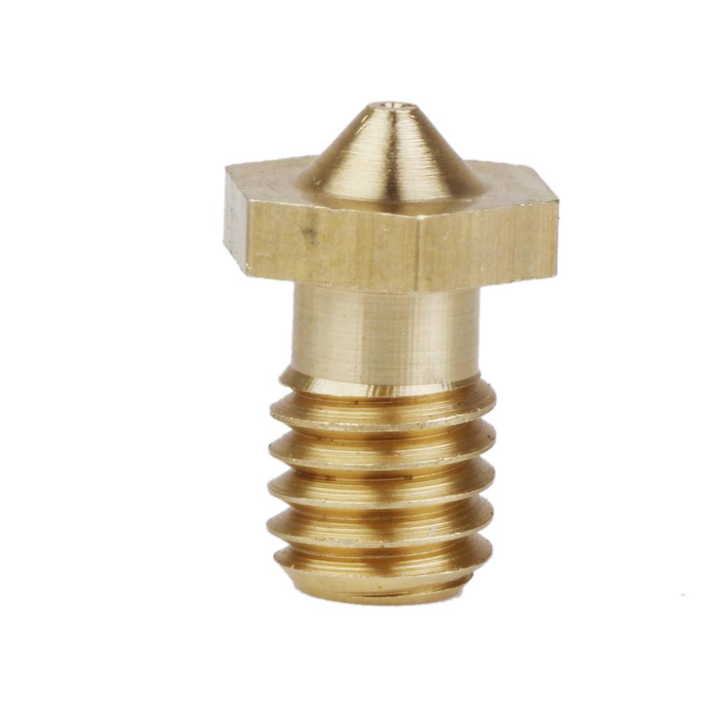 0.5mm Copper 3D Printer Print Head Extruder Nozzle Replacement 1pcs Golden