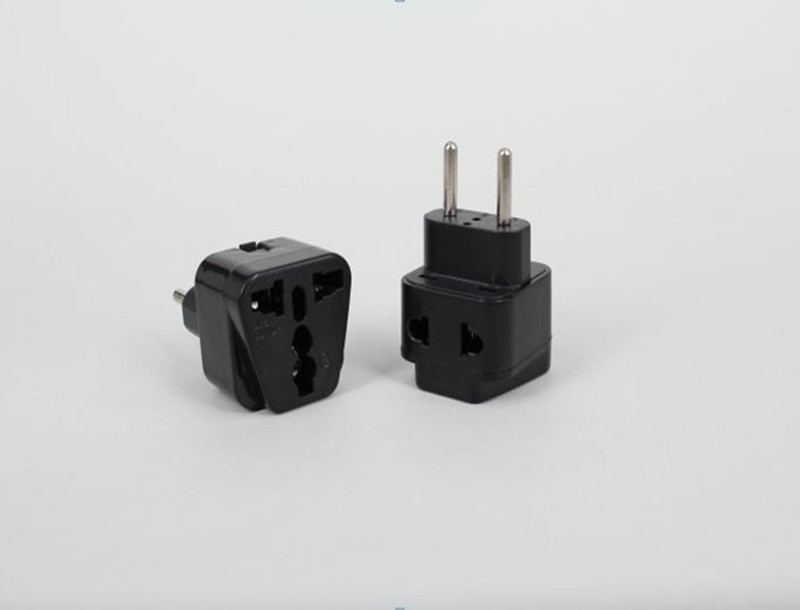 Universal UK/US/AU to EU Euro 2 Pins Travel Power Adapter Plug Jack
