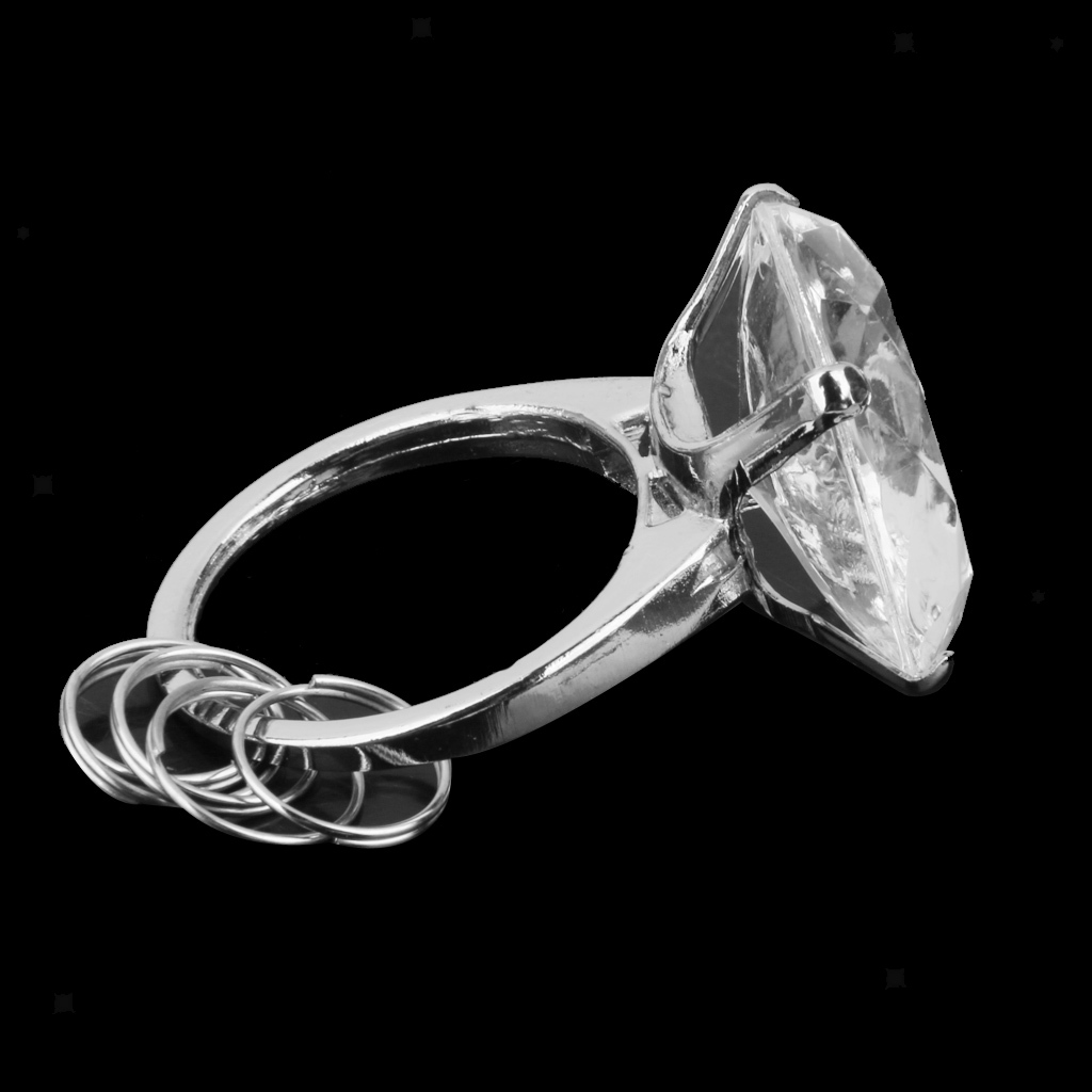 Stylish Cr Crystal Diamond Napkin Ring Holder Wedding