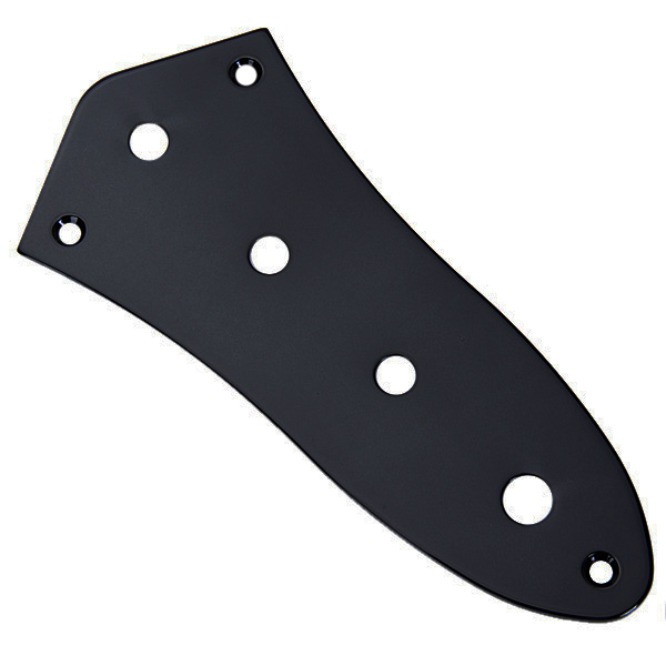 Black Control Plate for Jazz Bass Guitar