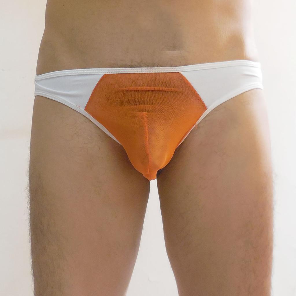 Sexy Men's G-string Underwear Panty Nightwear - Orange