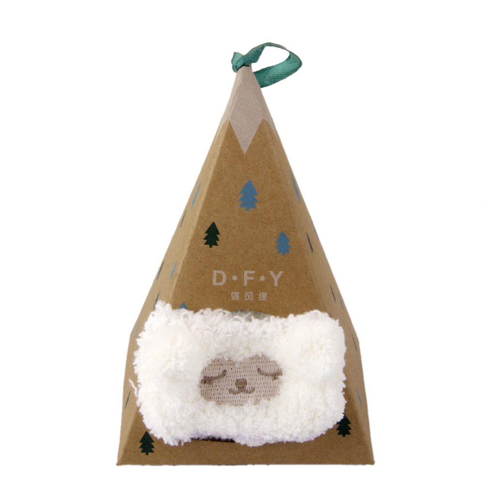 1~4Y Toddler Kids Socks Gift Box Coral Velvet Thicken Baby Cute animal White