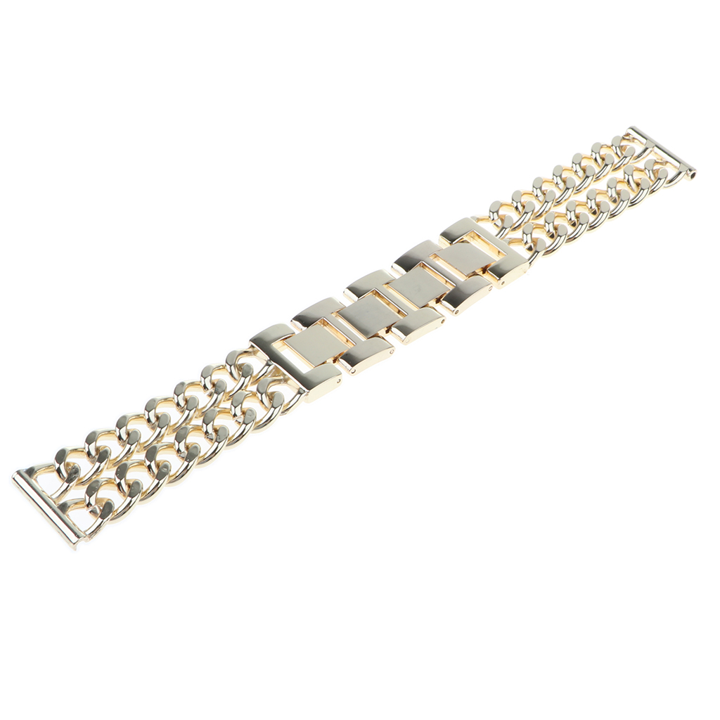 Stainless Steel Watch Band Strap for Sumsang Galaxy Watch 46mm Gold