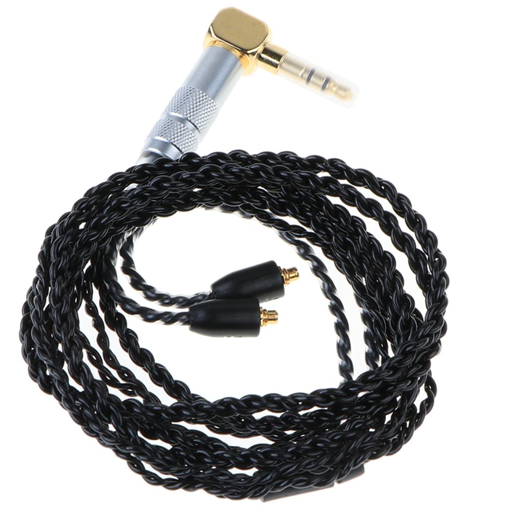 Headphone 3.5mm Audio Cable for Shure SE 215 SE 535 SE 846 Headphone Black