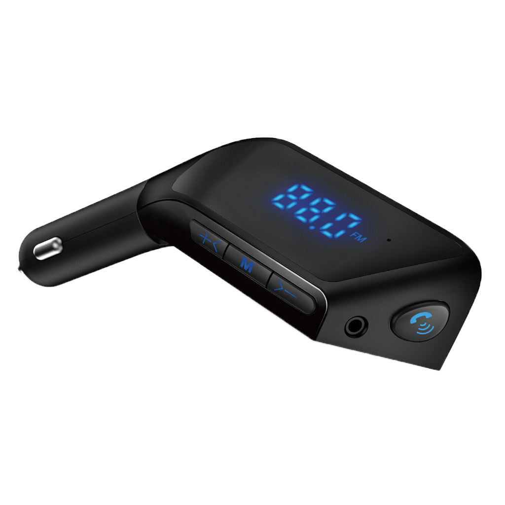 Car MP3 Player Bluetooth Transmitter Wireless Radio USB Charger  Black