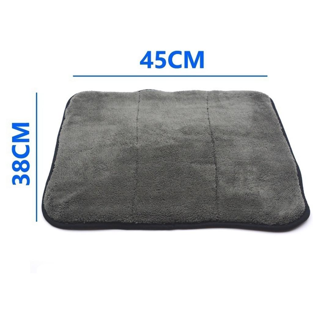 Soft Car Washing Cleaning Drying Towel Cloth Hemming Double-Sided 38x45cm