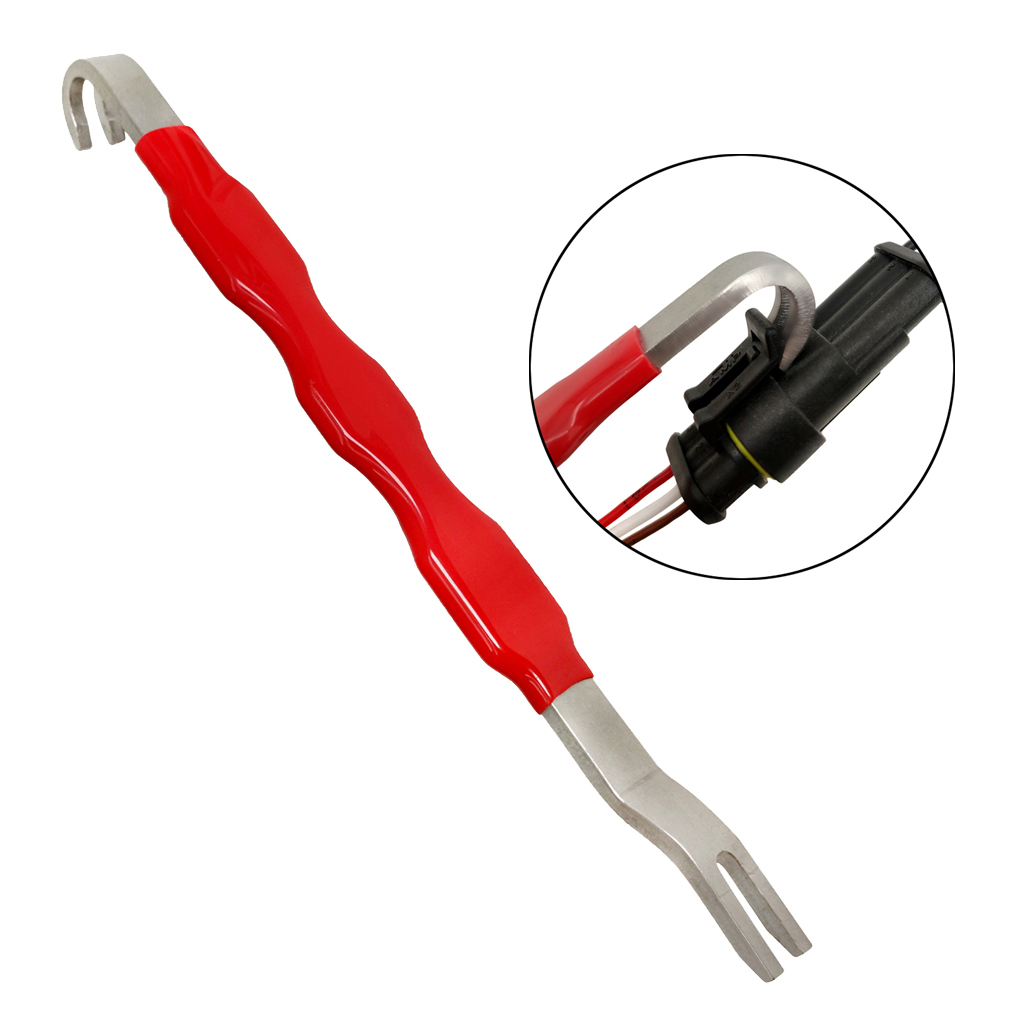 190MM ACTOMOTIVE ELECTRICAL TERMINAL CONNECTOR SEPARATOR REMOVAL TOOL RED