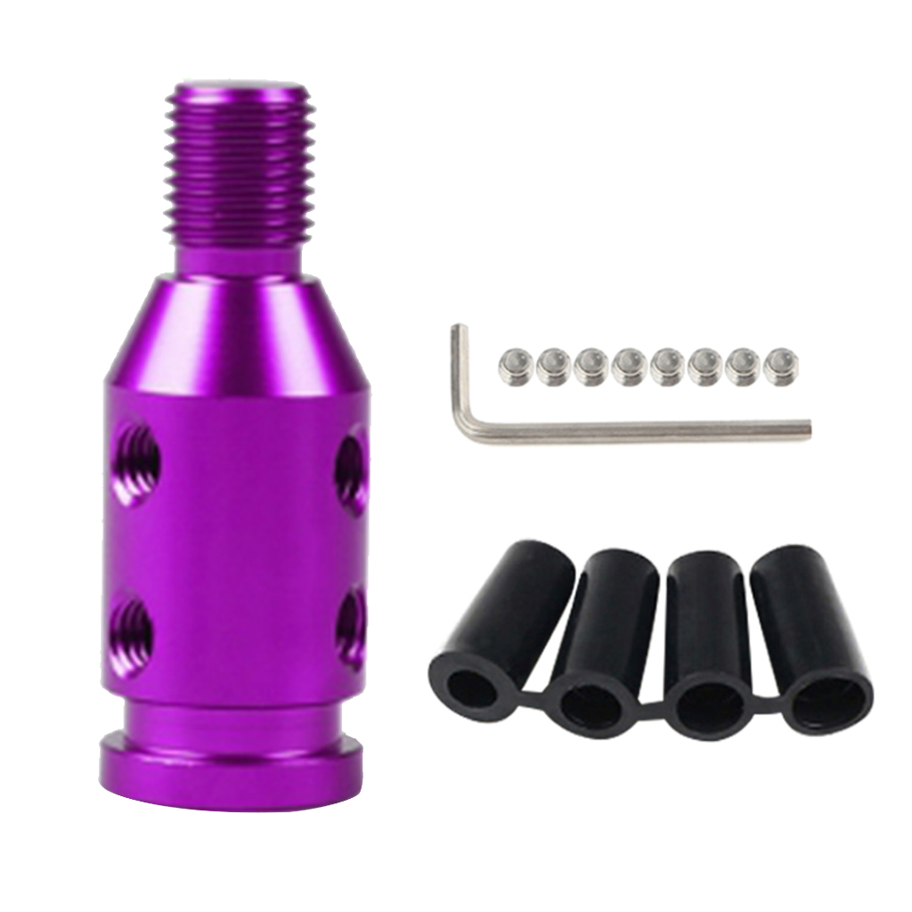 Aluminum Shift Knob Adapter for BMW/Mini Non Threaded Shifters Purple