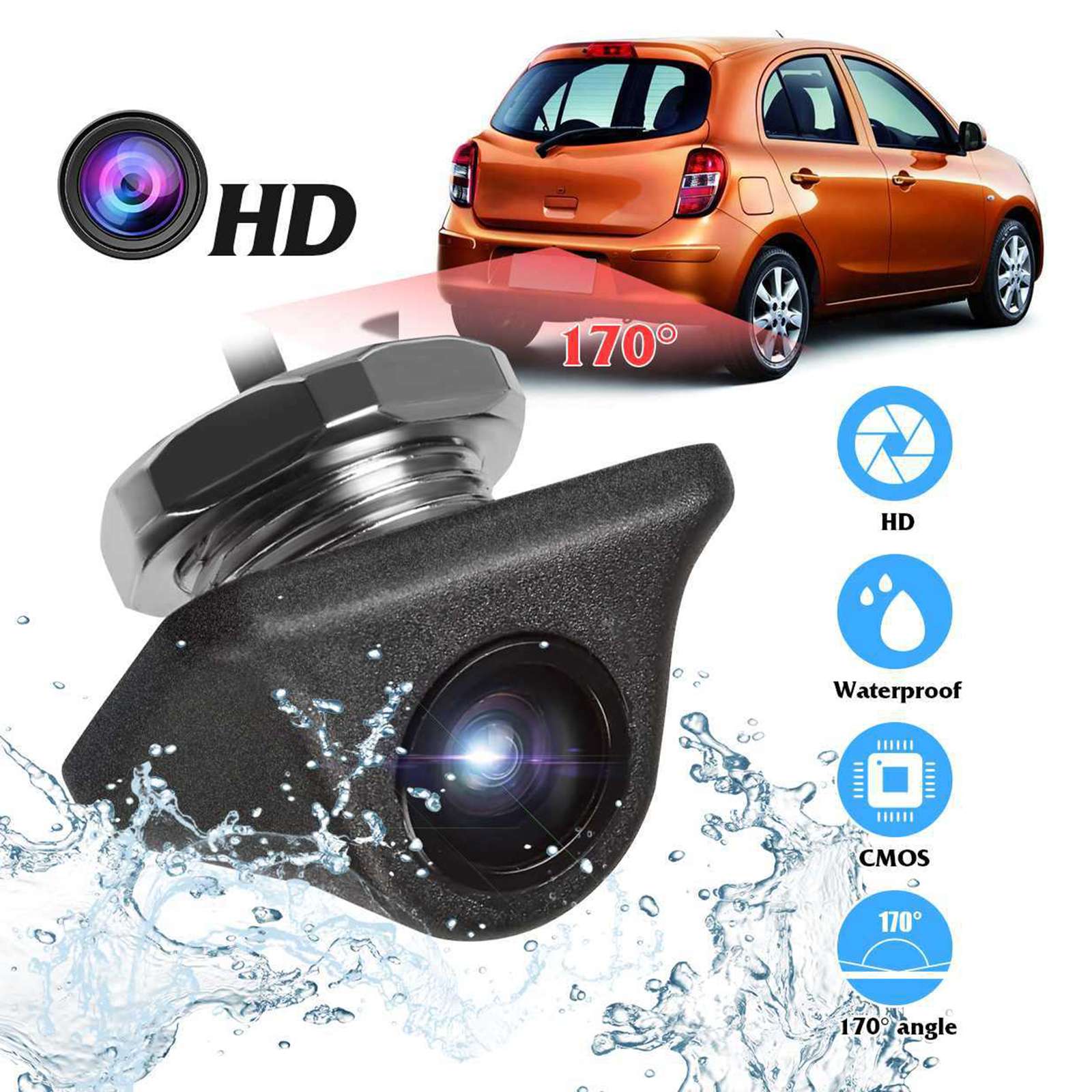 Universal View Angle Vehicle Car Rear View Reverse Backup Camera HD Cam