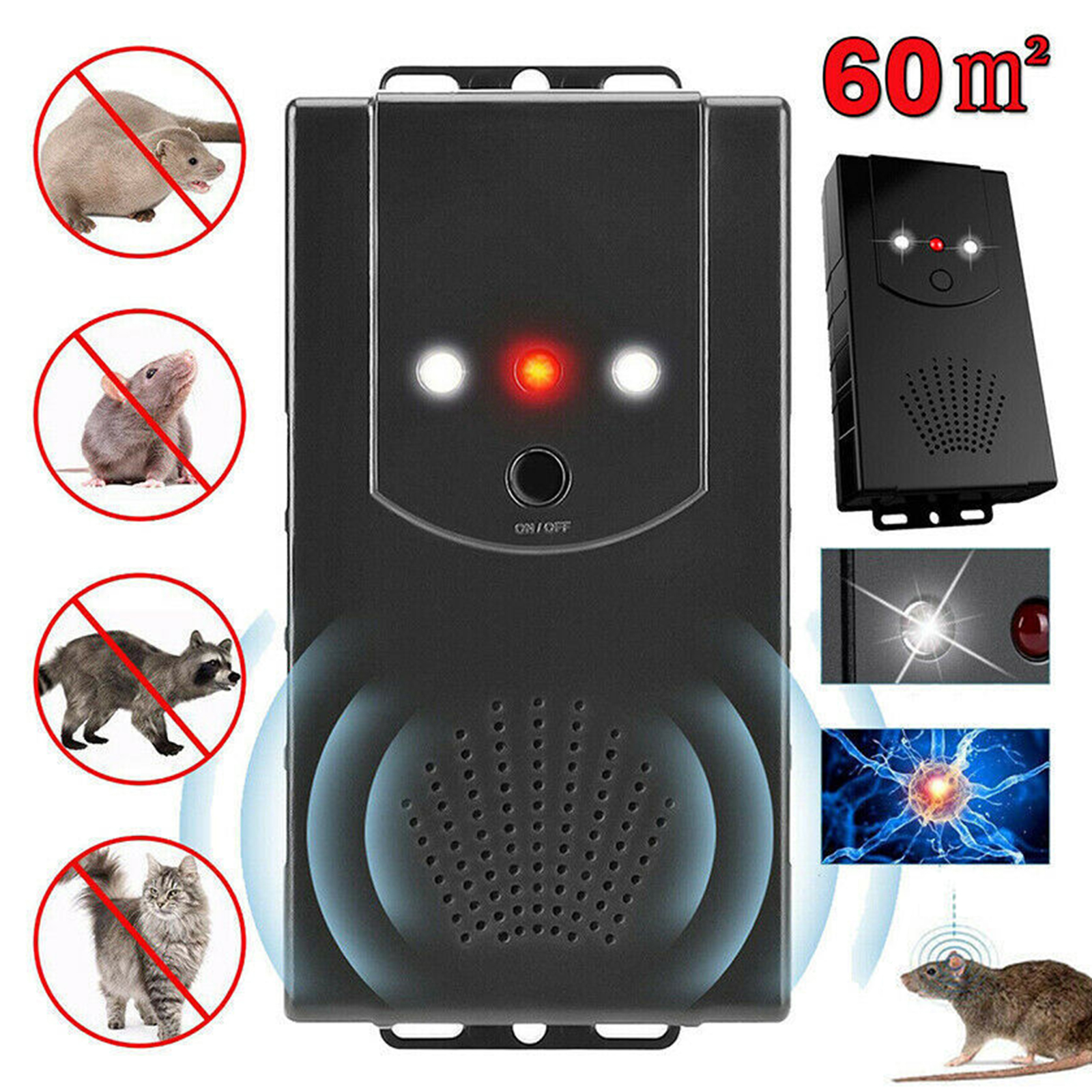 Ultrasonic Mouse Repeller Car Rodent Repeller DC Version