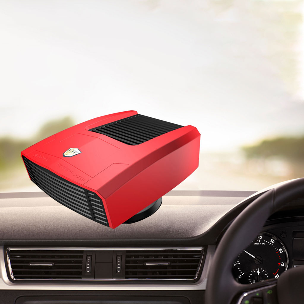 Car Heater Cooling Air Purify with Rotary Holder Electric Dryer 24v Red