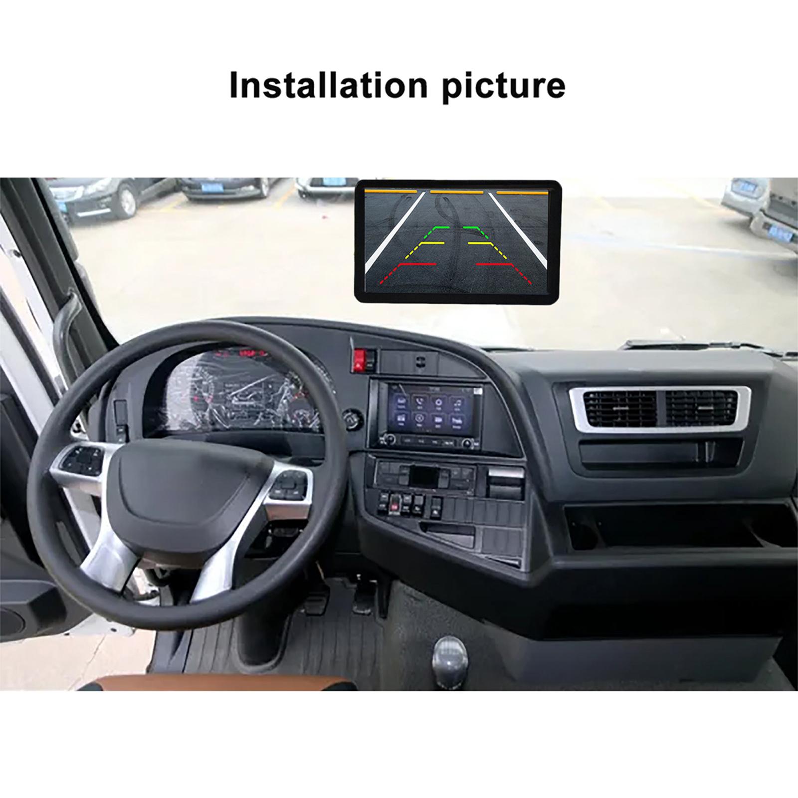 7" Car Rear View Monitor 18 LED Camera 1024x600 130 Angle RV Truck 20M Air Line