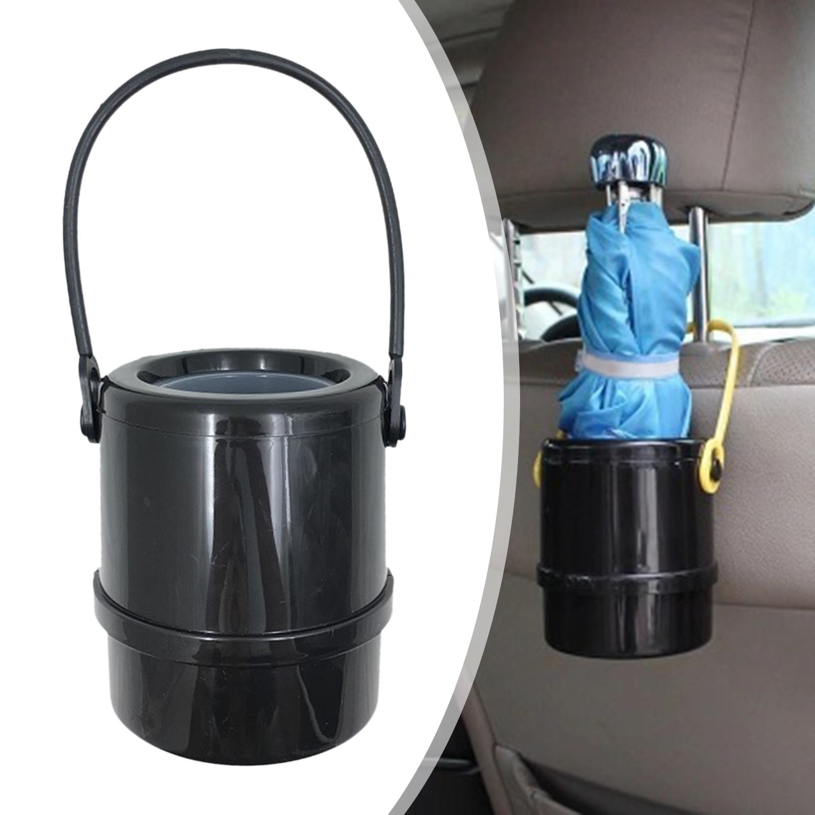Umbrella Bucket Cup Holder Multipurpose Waterproof Portable Black