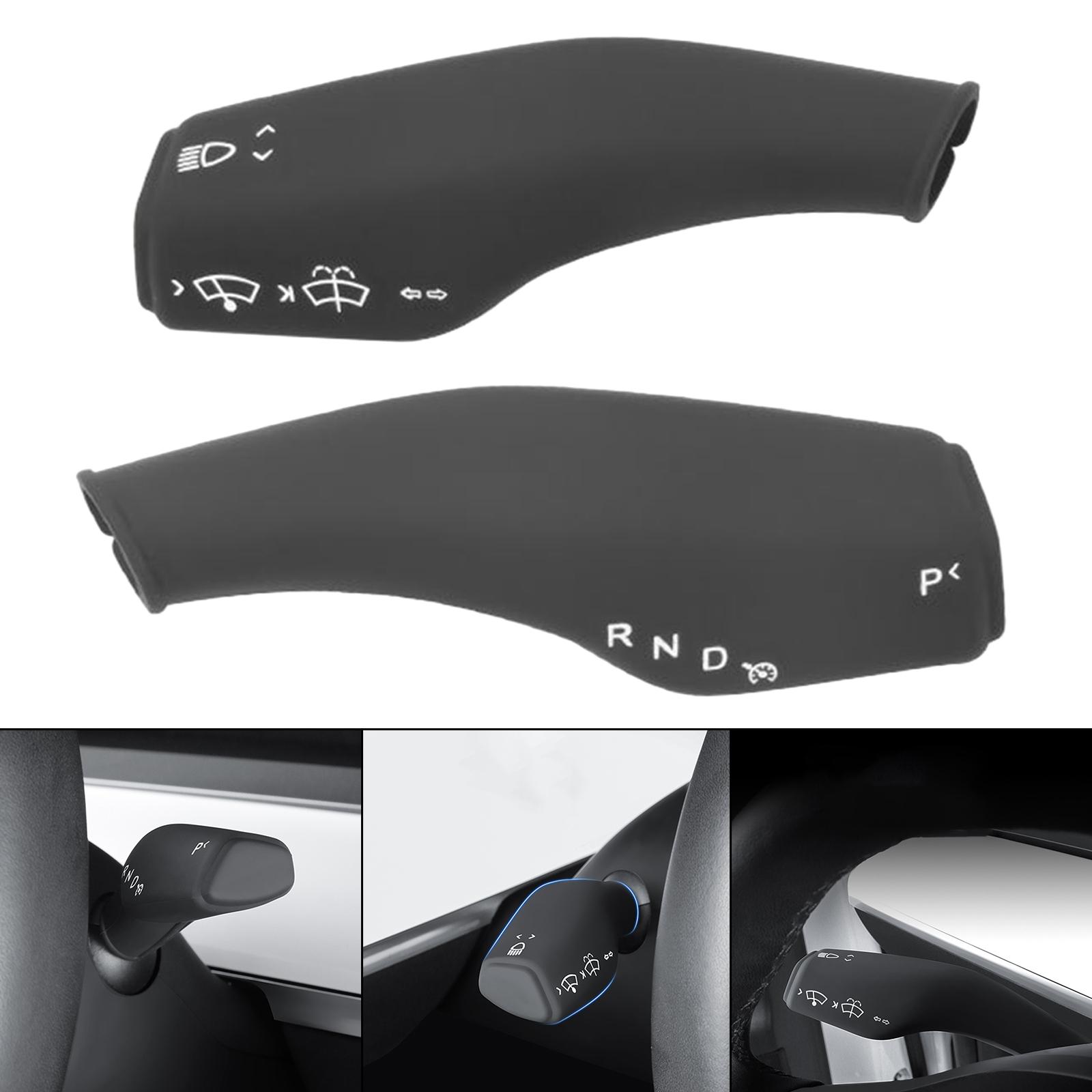 2Pcs Wiper Control Paddle covers for Replacement Black