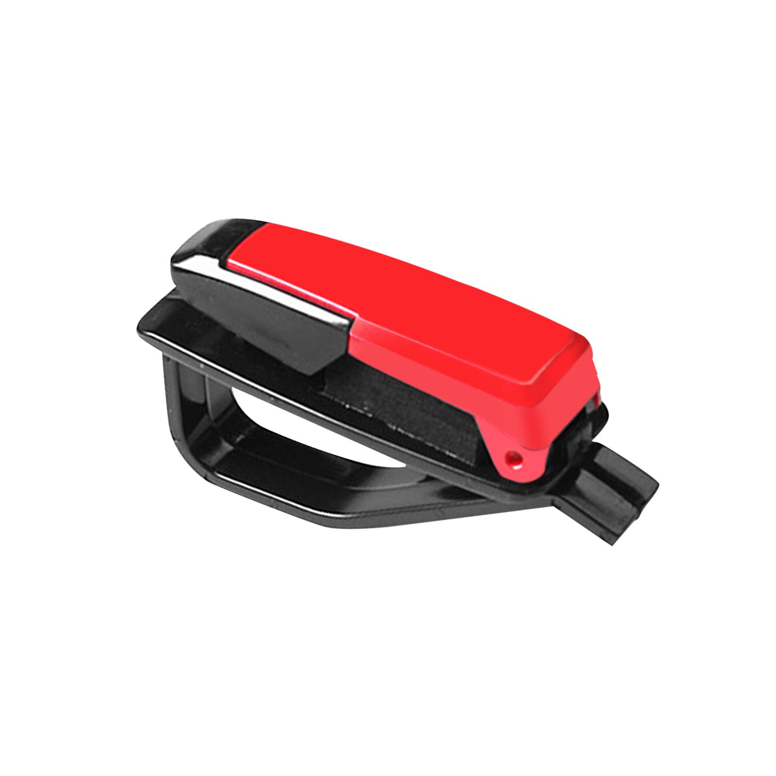 Car Sunglasses Holder Durable clip for Ticket red