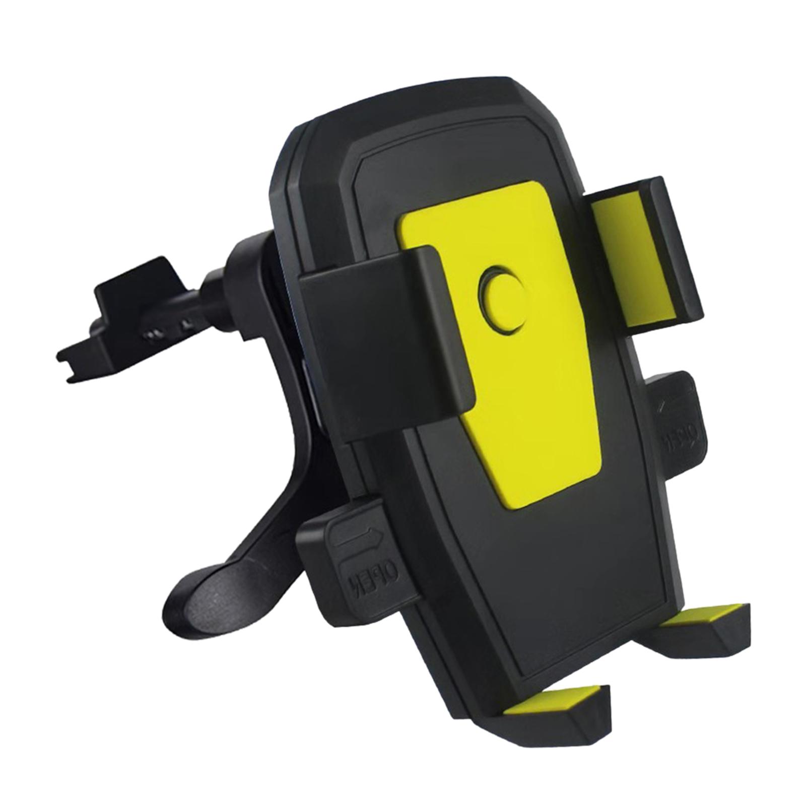 Vent Phone Holder for Car Durable Multiple Viewing Angle Adjustable Yellow