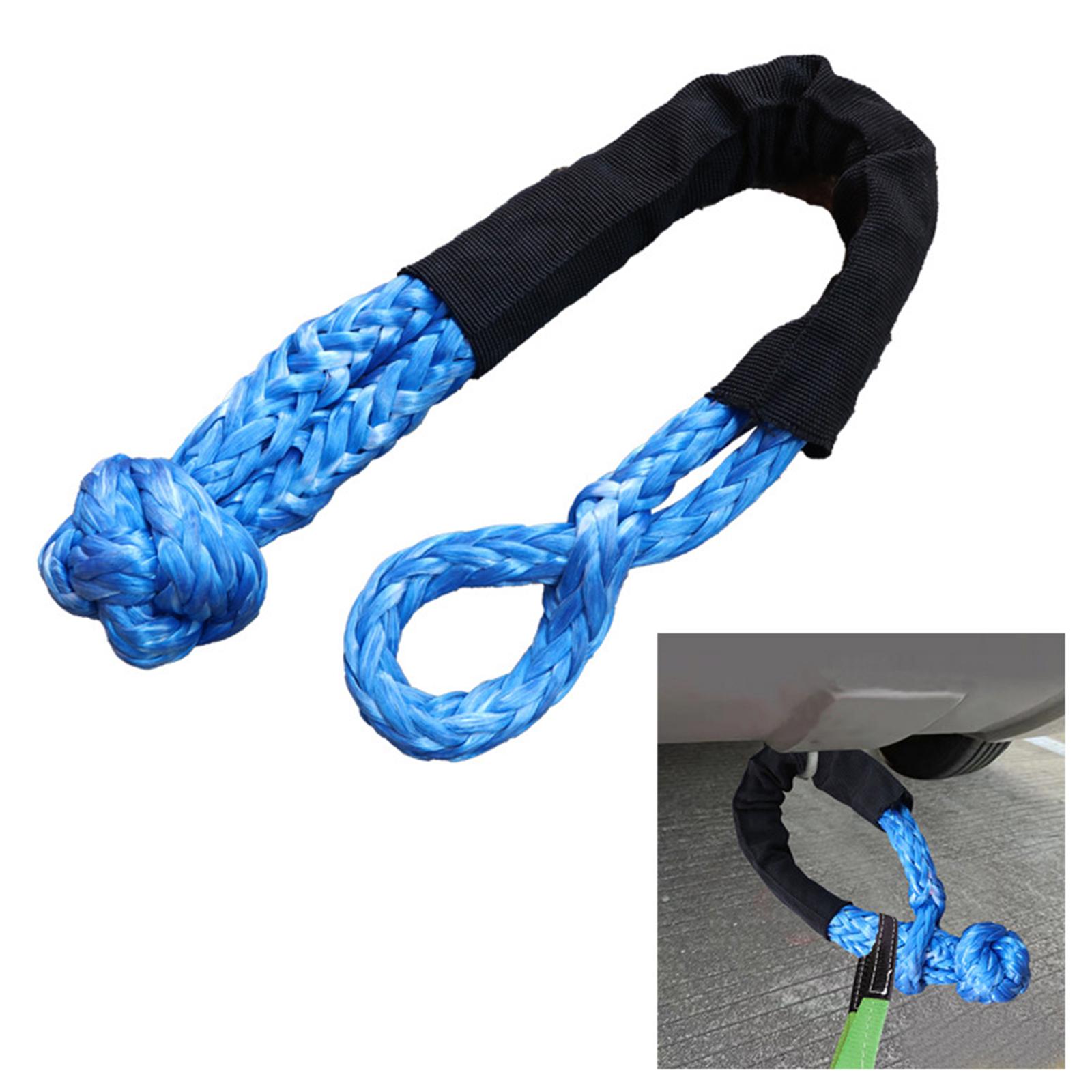 Soft Shackle Versatile Towing Rope for Sailing Vehicles Towing Blue