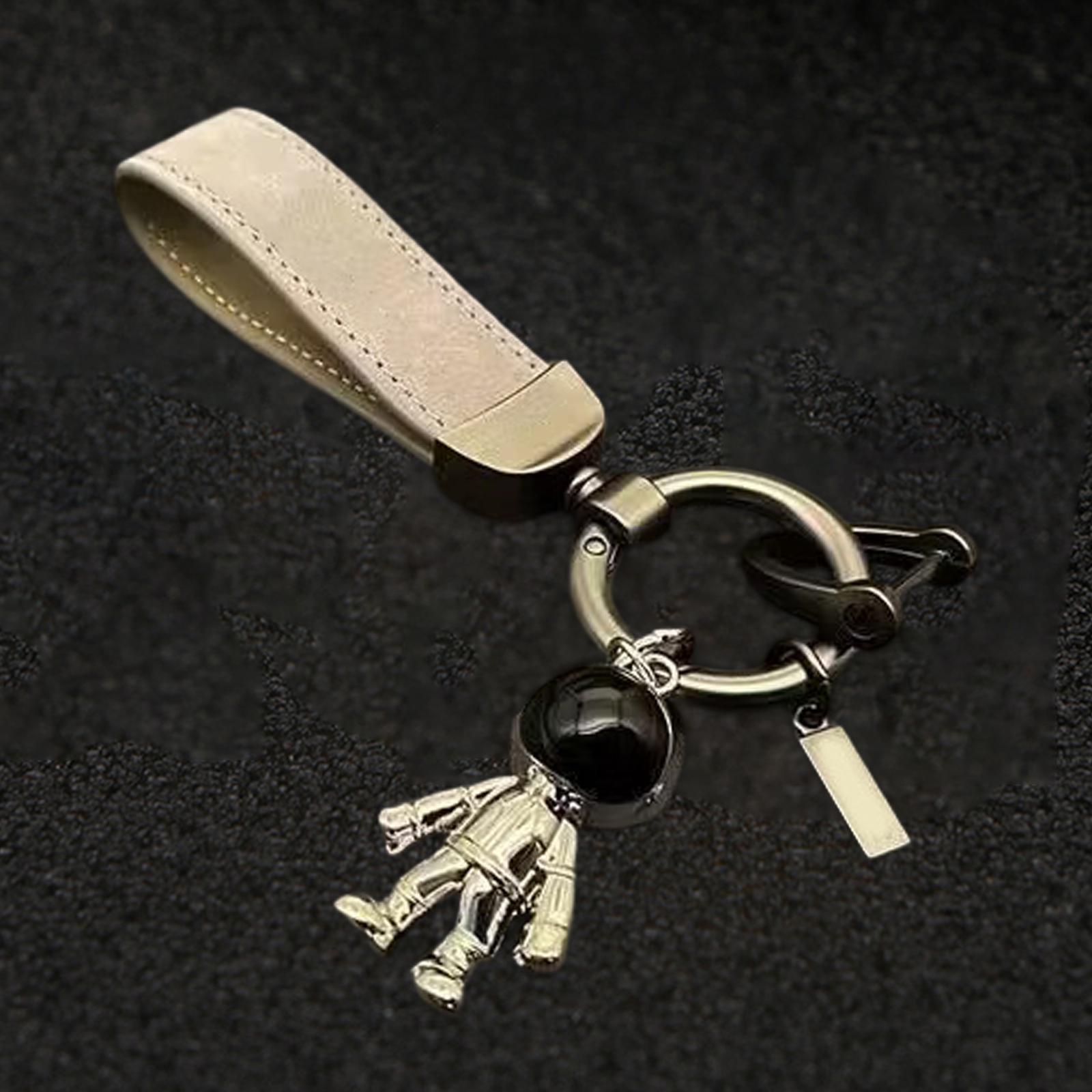 Car Key Chain Decoration Fashion Key Ring Clip for Handbag Purse Wallet Gray