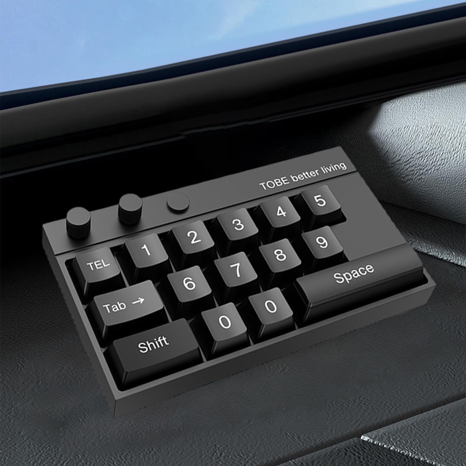 Temporary Car Phone Number Keyboard Automobile Parking Phone Number Plate black