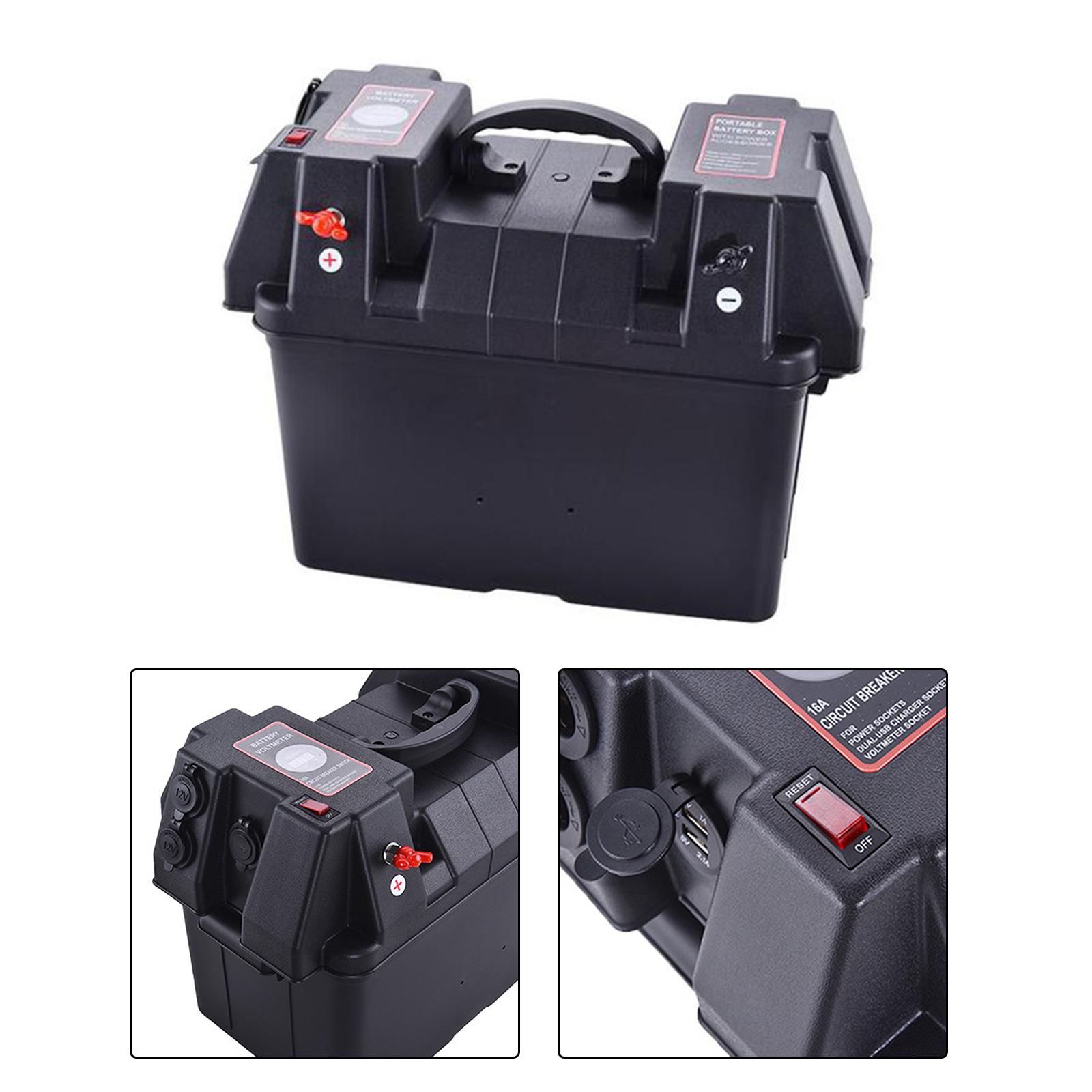 Battery Box Holder Smart Batteries Carrier for Trucks Automotive