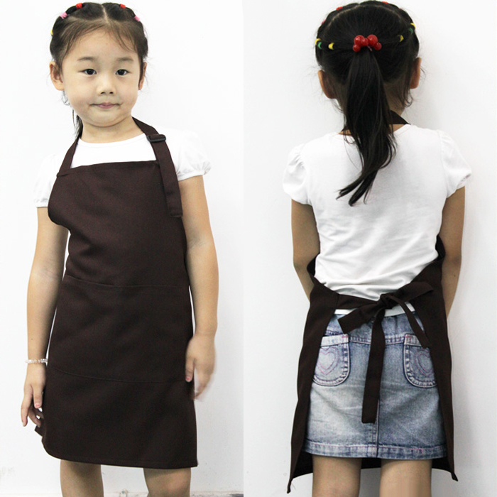 Children Kids Kitchen Baking Painting Apron Baby Art Cooking Carft Coffee 