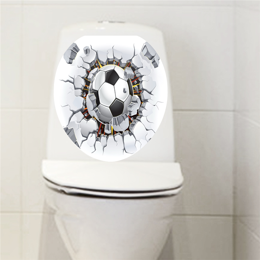 WC Sitz Toilette Klodeckel Sticker Wandbilder Aufkleber Badezimmer-Deko X5V L6E8 