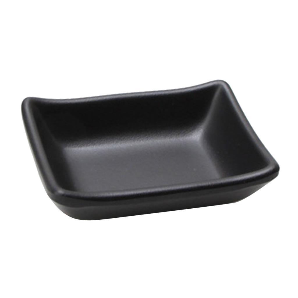 Plastic Dip Bowl Sushi Saucer Butter Dish Soup Party Food Serving Tray f