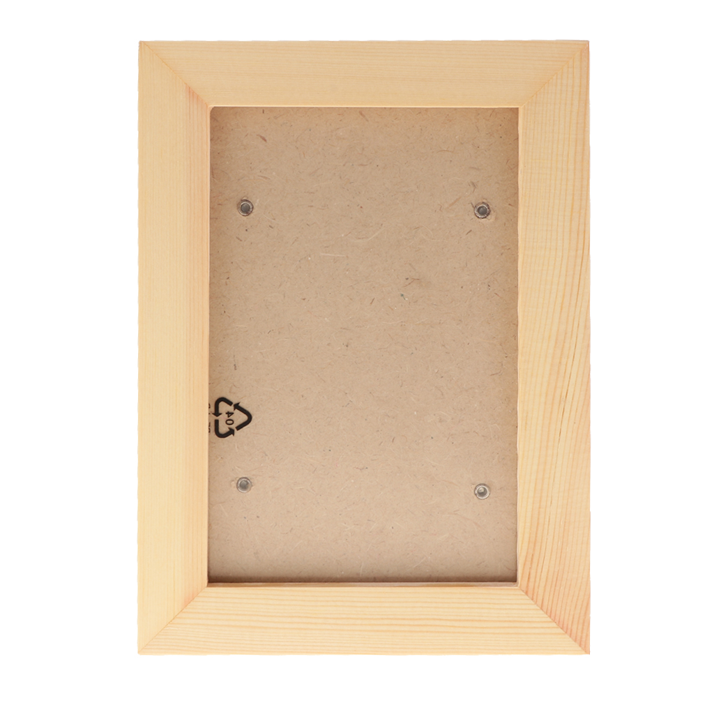 Simple Wooden Picture Phote Frame Wedding Family Photo Frame Natural 7inch