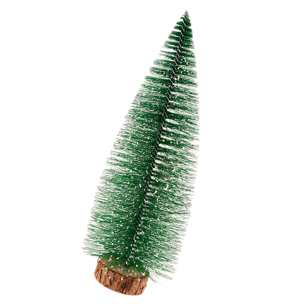 Mini Christmas Tree Holiday Festival Party Ornaments with Wood Base 30 cm