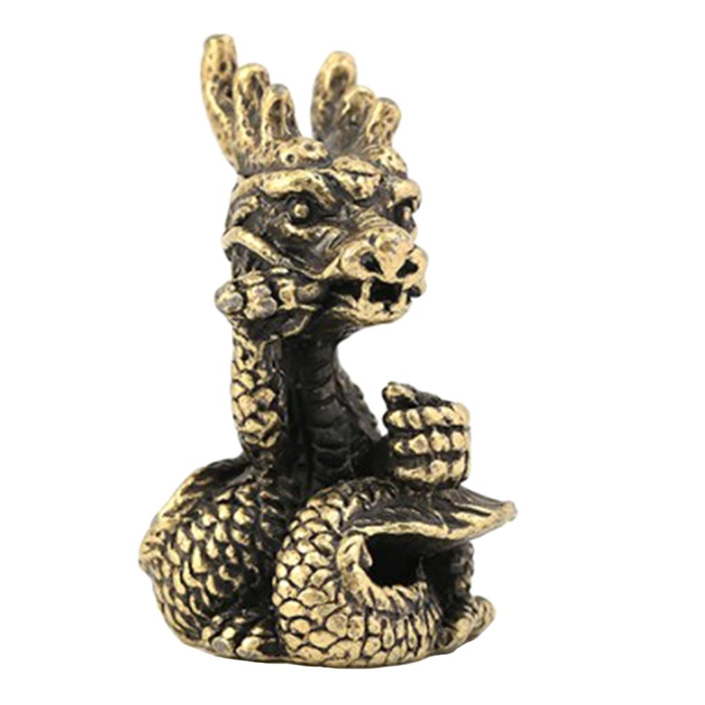 Brass Incense Burner Chinese Zodiac Animal Figurine Incense Holder Dragon