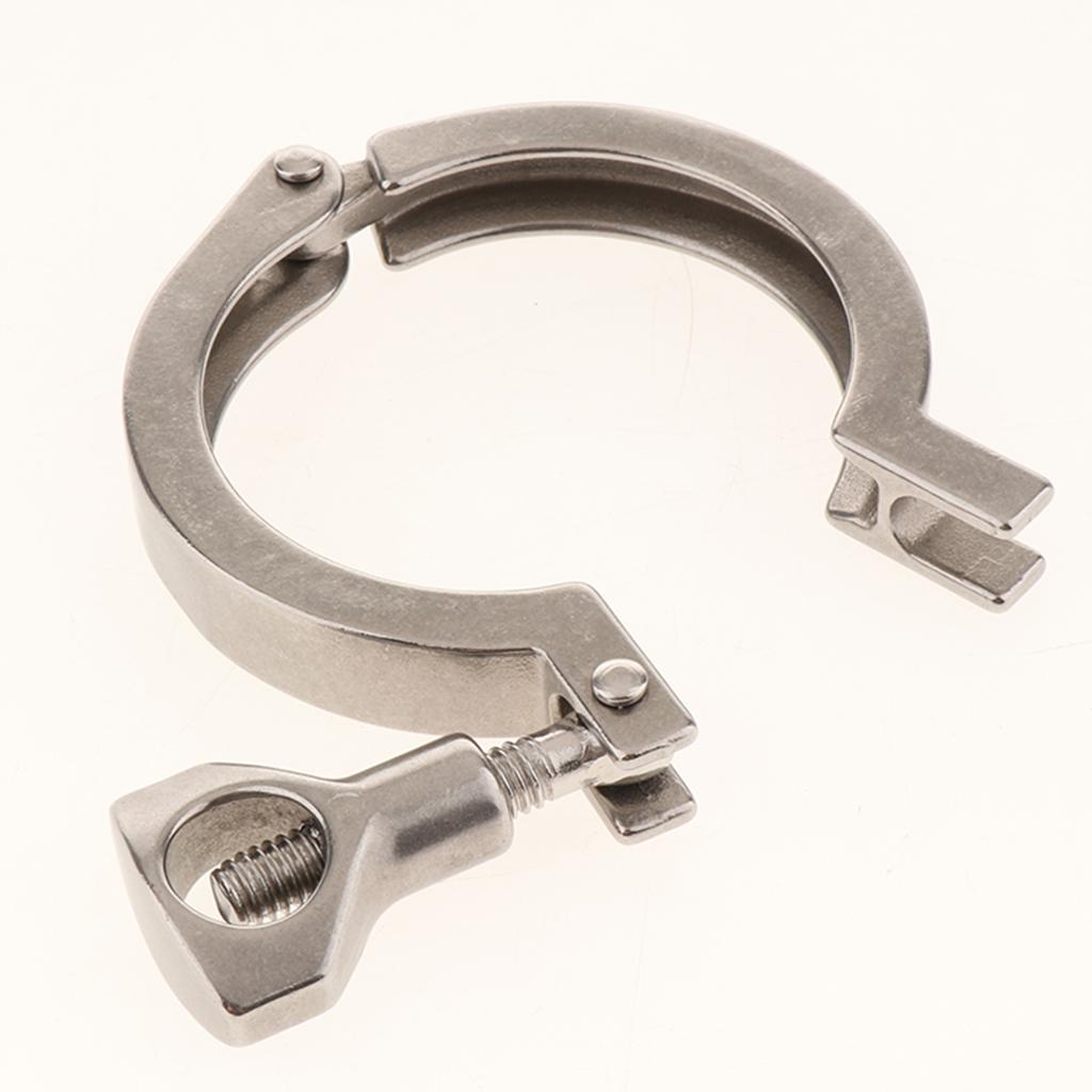 304 Stainless Steel Sanitary Fit Clamps Sanitary Chuck Multi Applied 64mm