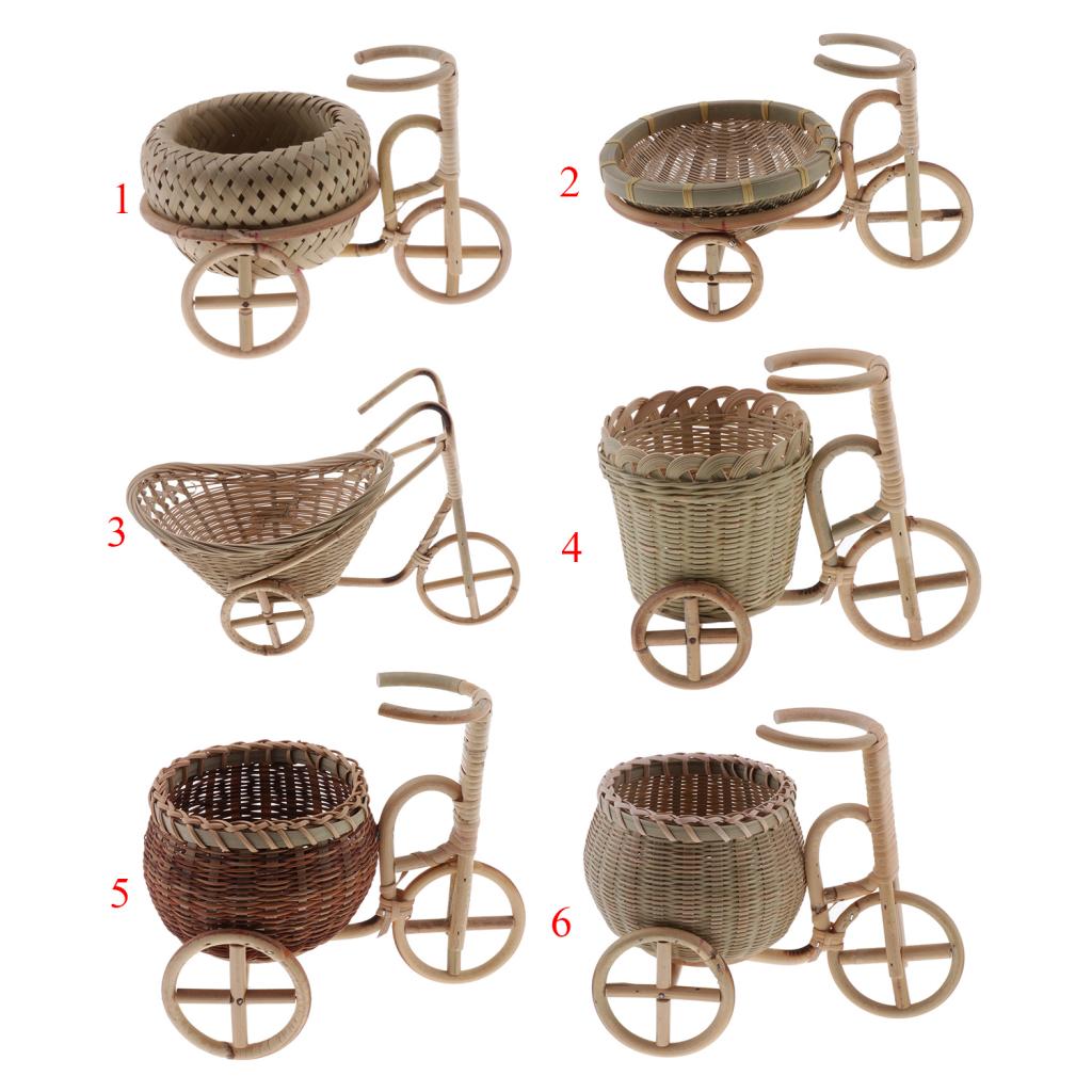 Bamboo Weave Handicrafts Tricycle Shaped Ornamnet Style01